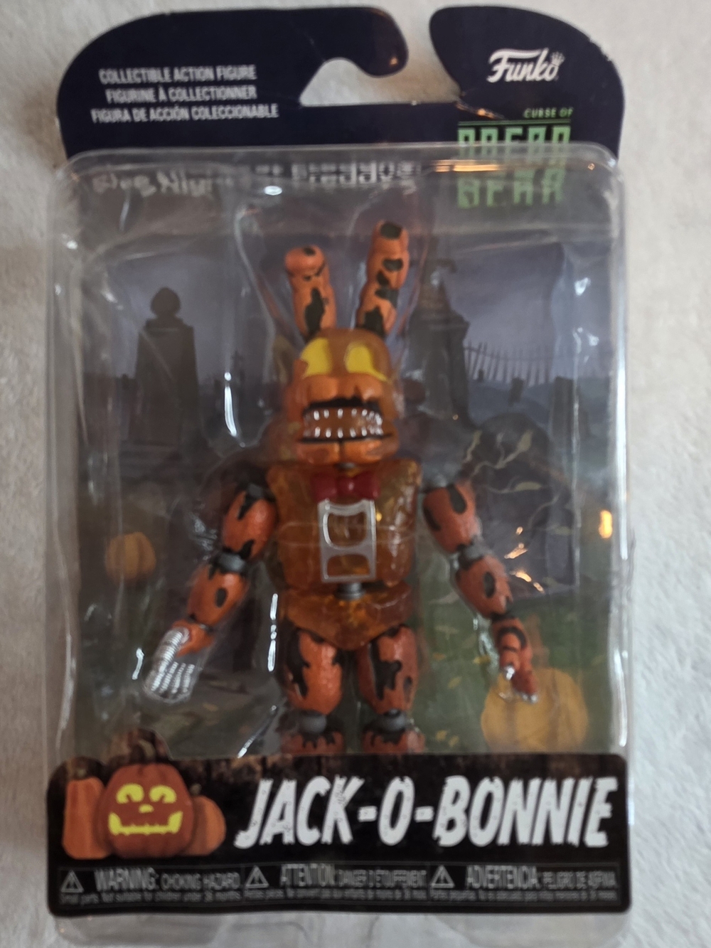 Funko Five Nights at Freddy's Curse of Dreadbear Jack-O-Bonnie Action Figure NIB